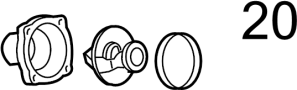Image of Engine Coolant Thermostat Gasket image for your Land Rover