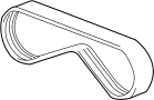Image of Accessory Drive Belt image for your 2003 Land Rover Range Rover   