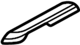 Image of Seat Frame Trim Panel (Upper, Lower). A decor piece for a seat. image for your 2011 Land Rover LR2   