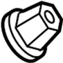 Image of Nut. Shield. (Lower). A solid metal or plastic. image for your 2008 Land Rover Range Rover  Westminster Edition Sport Utility 