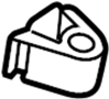 Image of Fuel Filler Door Clip image for your 2003 Land Rover Range Rover   