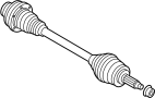 Image of CV Axle Assembly (Rear) image for your 2019 Land Rover Discovery   