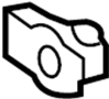 Image of Nut. Impact. Retainer. Bar. (Lower). Bumper Impact Bar Nut. image for your Land Rover