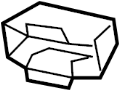 View Clip. Grille. (Upper) Full-Sized Product Image