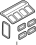Image of HVAC Unit Case Seal Kit (Rear) image for your 2020 Land Rover Range Rover  Autobiography Sport Utility 