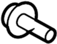 View Screw. Bolt. (Front, Rear, Upper, Lower) Full-Sized Product Image