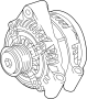 Image of Alternator image for your 2017 Land Rover Discovery  HSE Luxury Sport Utility 