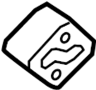 View Insulator. Bracket. (Front, Rear) Full-Sized Product Image