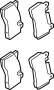 Image of Disc Brake Pad Set (Front) image for your 2023 Land Rover Defender 90   