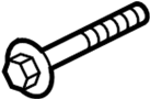 Image of Bolt. Mount. (Rear, Upper). A Bolt used to secure a. image for your 2018 Land Rover Range Rover  SV Autobiography Dynamic Sport Utility 