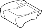Image of Seat Cushion Pad (Rear) image for your 2006 Land Rover Range Rover   