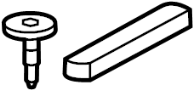 Image of KIT - ROOF RAIL. Roof molding mount kit. Included with:. image for your 2019 Land Rover Range Rover  Supercharged Sport Utility 