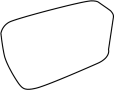 View Door Mirror Glass (Rear) Full-Sized Product Image 1 of 1