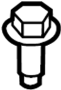 View Screw. Bolt. (Upper, Lower) Full-Sized Product Image