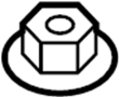 View Engine Mount Nut Full-Sized Product Image