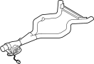 Image of Pipe. Exhaust. Intermediate. Exhaust Crossover Pipe. image for your 2022 Land Rover Range Rover Sport 3.0L Td6 V6 DIESEL A/T 4WD SE Sport Utility 