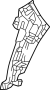 Image of Bumper Cover Support Rail image for your Land Rover
