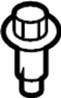 View Screw. Bolt. (Upper, Lower) Full-Sized Product Image