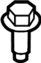 View Screw. Bolt. (Upper, Lower) Full-Sized Product Image