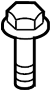 View Screw. Bolt. (Upper, Lower) Full-Sized Product Image
