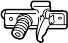 Image of Hood Latch Striker Plate (Left) image for your 2010 Land Rover Range Rover   