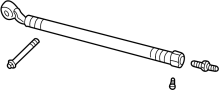 Image of Rod. Tie. Steering. End. Spindle CO. Steering Tie Rod. image for your 2019 Land Rover Discovery  SE Sport Utility 