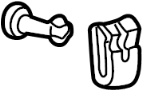 Image of Drum Brake Shoe Hold Down Kit image for your 2010 Land Rover Range Rover  HSE Sport Utility 