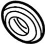 Image of Seal. (Front). Differential Drive. image for your 2001 Land Rover Discovery   