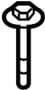 Image of Bolt. Radiator. Support. Mount. Panel. Radiator Mount Bolt. image for your Land Rover