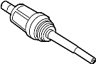 Image of CV Axle Assembly (Front) image for your Land Rover