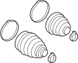 Image of CV Joint Boot Kit image for your 2022 Land Rover Defender 110   