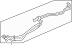 Image of Hose. Oil. Tube. Automatic. Transmission. CoolE. Cooler Assembly. Automatic Transmission. image for your 2021 Land Rover Range Rover  Autobiography Fifty Edition Sport Utility 