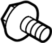 View Bolt. Hinge. Screw. (Rear, Upper, Lower) Full-Sized Product Image