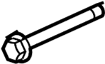 View Frame Crossmember Bolt Full-Sized Product Image