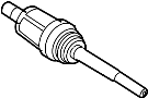 Image of CV Axle Assembly (Front) image for your 2021 Land Rover Discovery Sport   