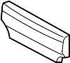 Image of Panel. Seat. Trim. Cover. (Front). A decor piece for a Seat. image for your 1996 Land Rover
