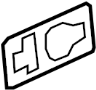 View Exterior Door Handle Gasket (Front, Rear) Full-Sized Product Image