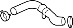 View Radiator Coolant Hose (Upper) Full-Sized Product Image 1 of 2