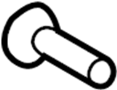 View Hood Release Cable Screw Full-Sized Product Image 1 of 3