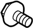 View Bolt. Hinge. Screw. (Rear, Upper, Lower) Full-Sized Product Image
