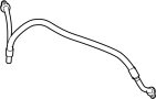 Image of Hose. Air. (A/C). Suction. Refrigerant. A/C Refrigerant Hose. A. image for your Land Rover