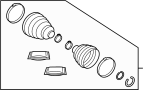Image of CV Joint Boot Kit image for your Land Rover