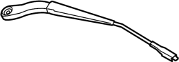 Image of Windshield Wiper Arm (Front) image for your 2009 Land Rover Range Rover  Supercharged Sport Utility 