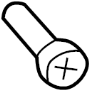 Image of Door Mirror Drive Motor Screw image for your Land Rover