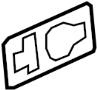 View Exterior Door Handle Gasket (Front, Rear) Full-Sized Product Image 1 of 8