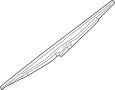 Image of Back Glass Wiper Blade (Rear) image for your 2022 Land Rover Defender 110  XS Edition Sport Utility 