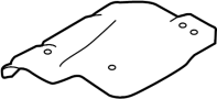 View Floor Pan Heat Shield (Rear) Full-Sized Product Image