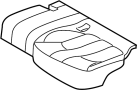 Image of Seat Cover (Rear, Lower) image for your 2016 Land Rover Range Rover Evoque   
