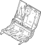 Image of Frame. Seat. (Rear). Handle to open a door. image for your 2022 Land Rover Range Rover Sport  HST Sport Utility 