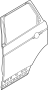 Image of Door Shell (Rear) image for your Land Rover